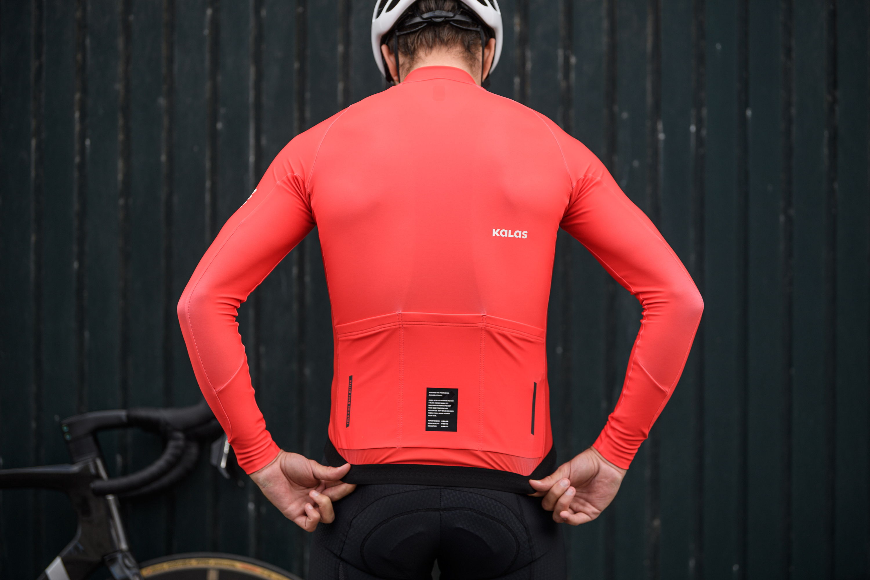 Men's cycling long sleeve jersey TEMPS | PASSION Z6 Racing Red | Kalas